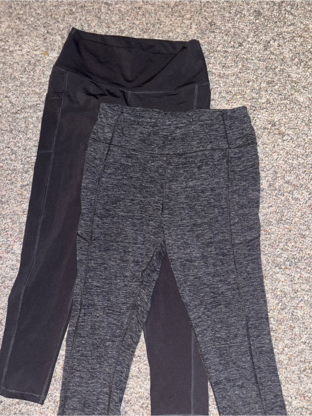 Everyday High-Rise Leggings - Black & Charcoal